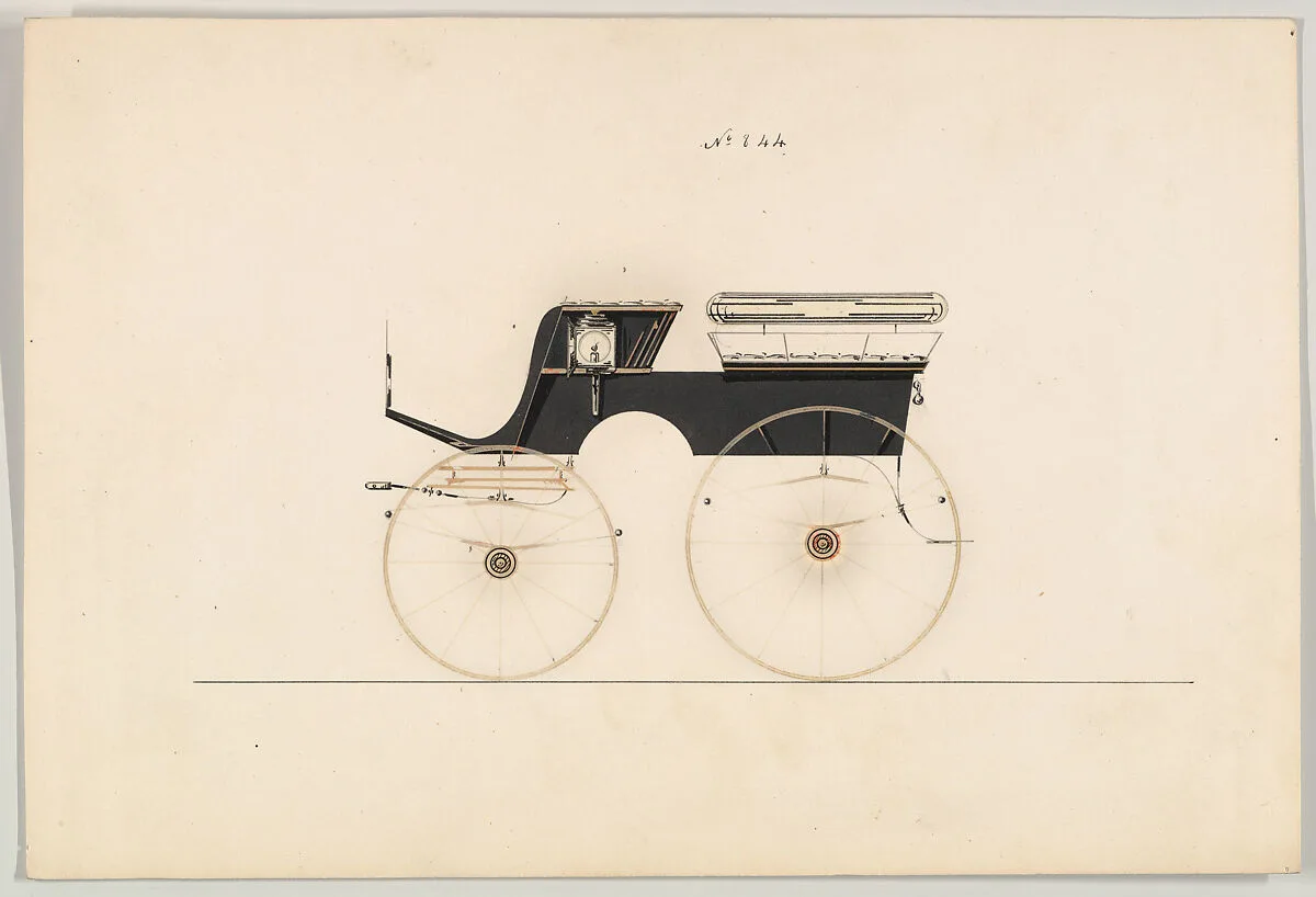 Design for Wagonette or Omnibus, no. 844 — Brewster & Co.