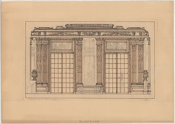 Room elevation — Anonymous, French, 20th century