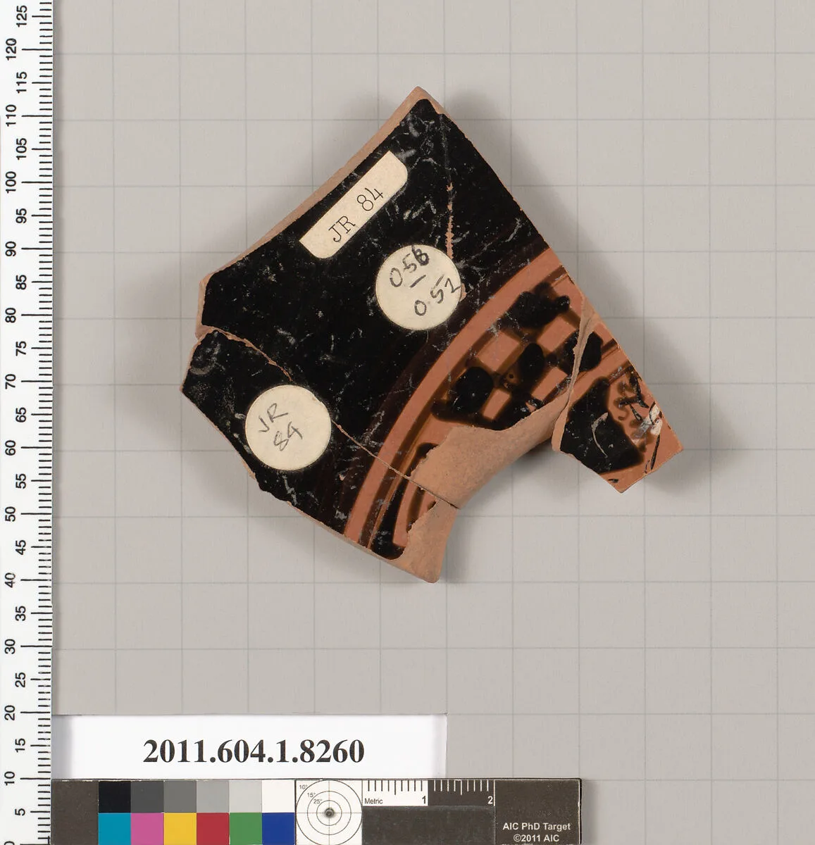 Terracotta fragment of a kylix (drinking cup) — Unknown