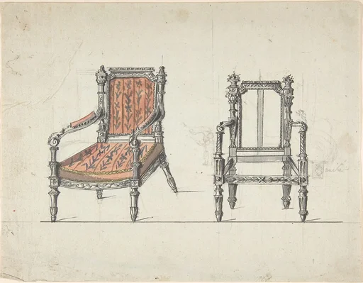 Two Carved-Wood Armchairs