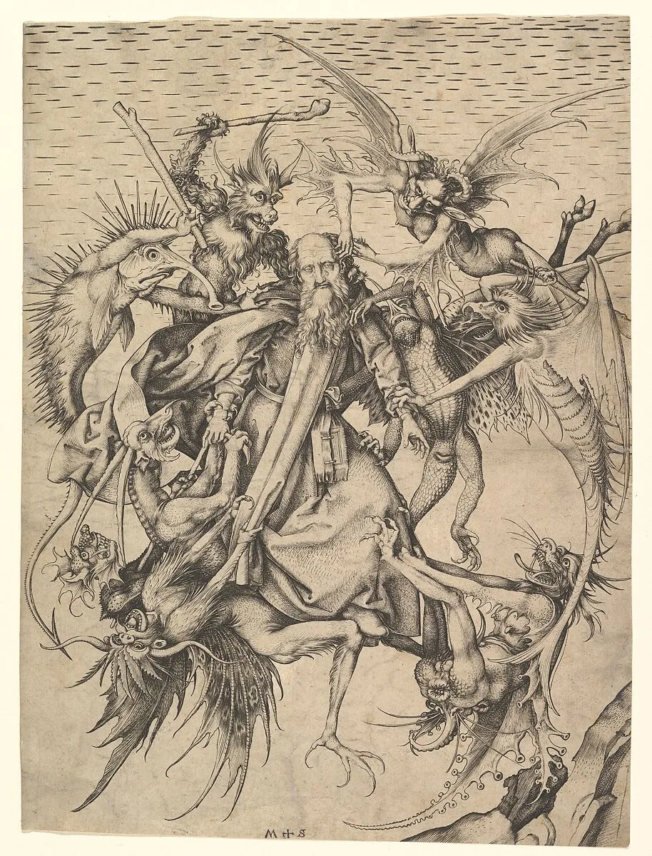 Saint Anthony Tormented by Demons — Martin Schongauer