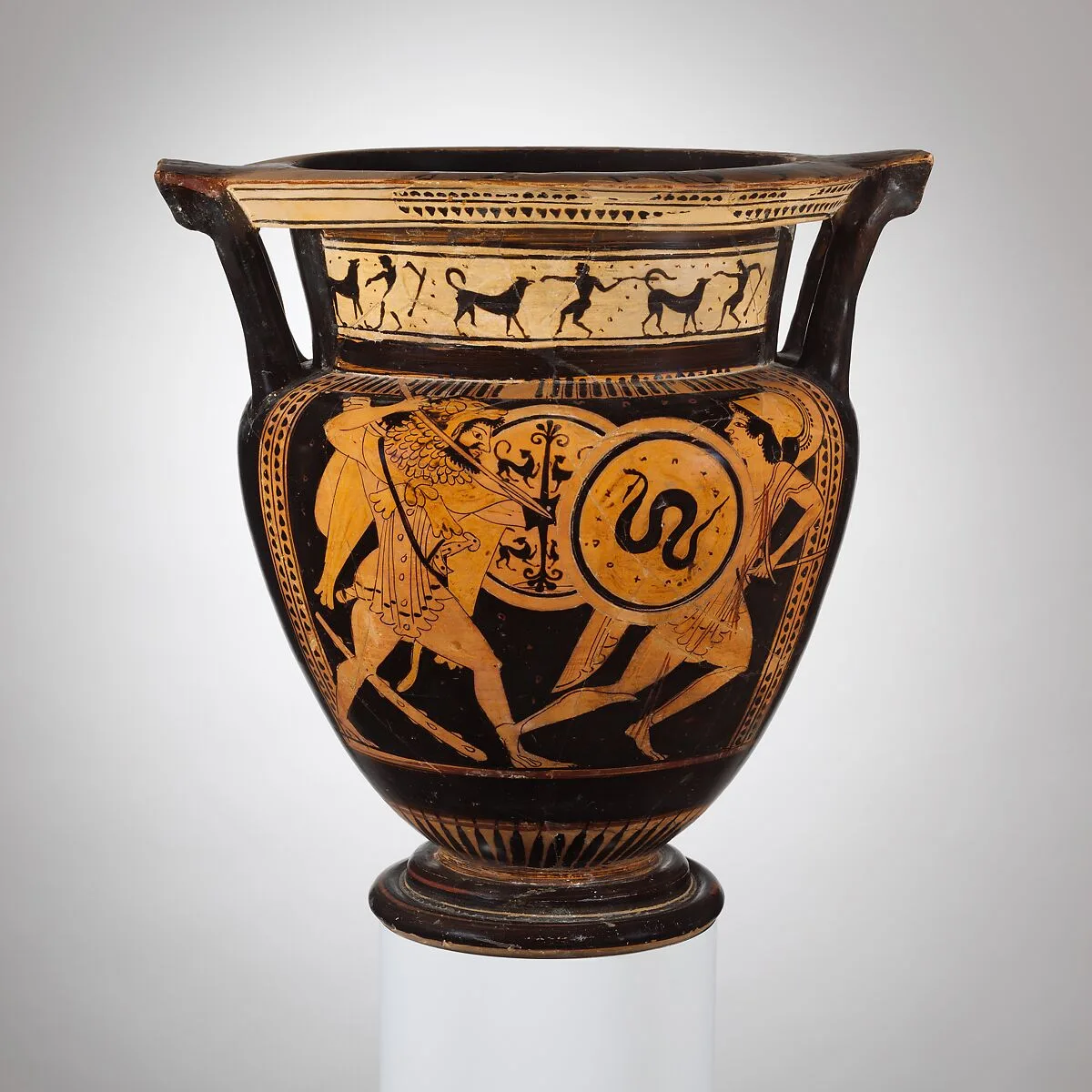 Terracotta column-krater (bowl for mixing wine and water) — Göttingen Painter