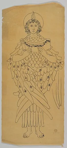 Tracing of an archangel or Seraphim