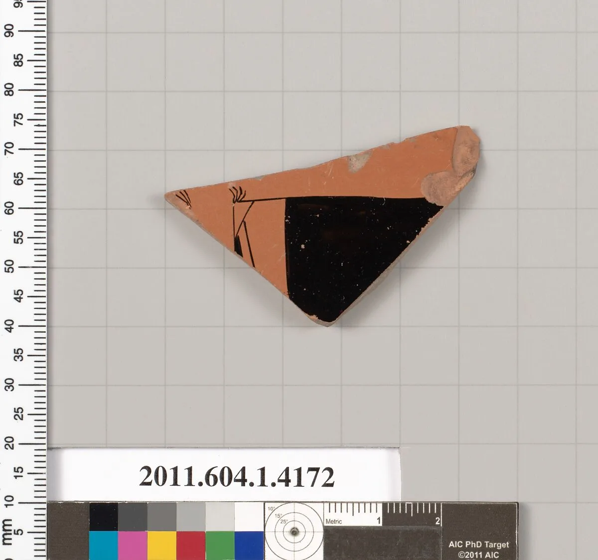 Terracotta fragment of a kylix (drinking cup) — Unknown