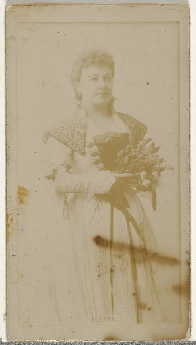 Miss Albani, from the Actors and Actresses series (N145-8) issued by Duke Sons & Co. to promote Duke Cigarettes — American Tobacco Company|W. Duke, Sons & Co.