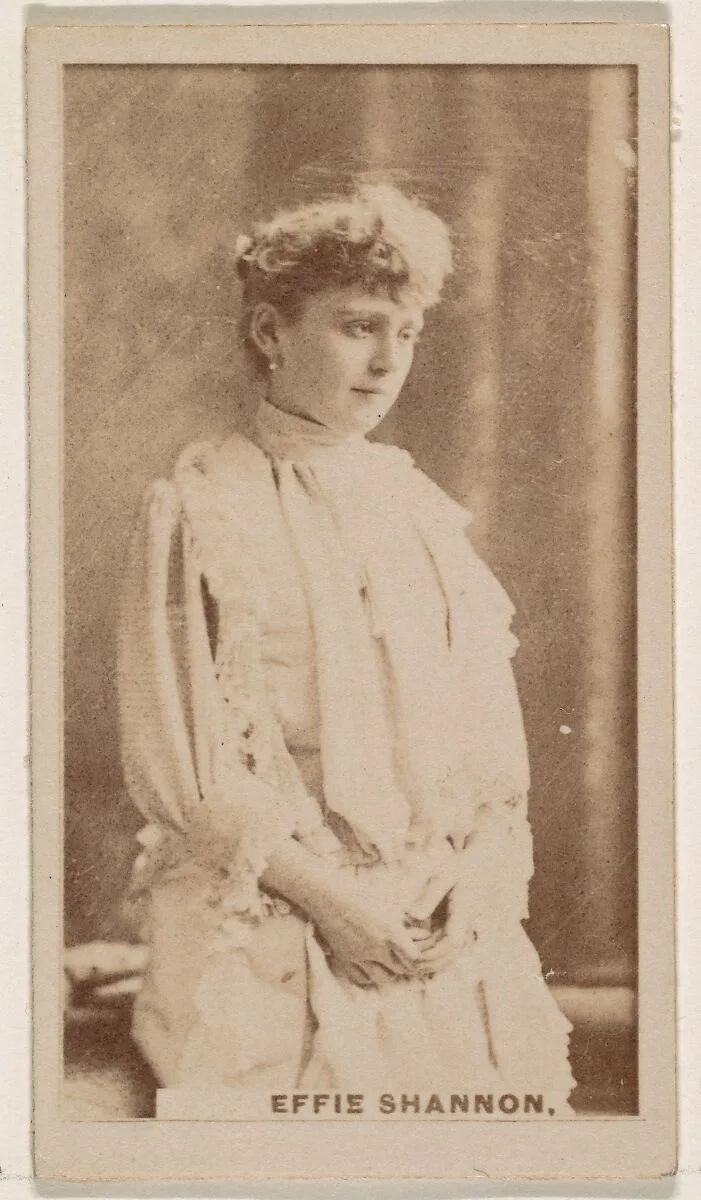Effie Shannon, from the Actresses series (N245) issued by Kinney Brothers to promote Sweet Caporal Cigarettes — Kinney Brothers Tobacco Company