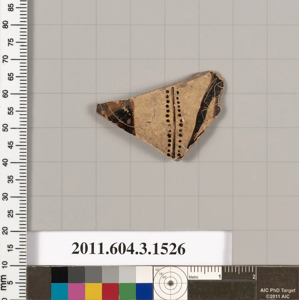 Terracotta fragment of a skyphos (deep drinking cup) — Unknown
