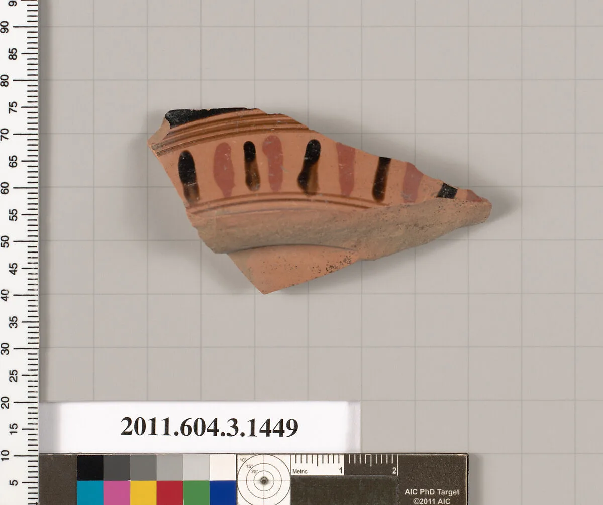 Terracotta fragment of a skyphos (deep drinking cup) — Unknown