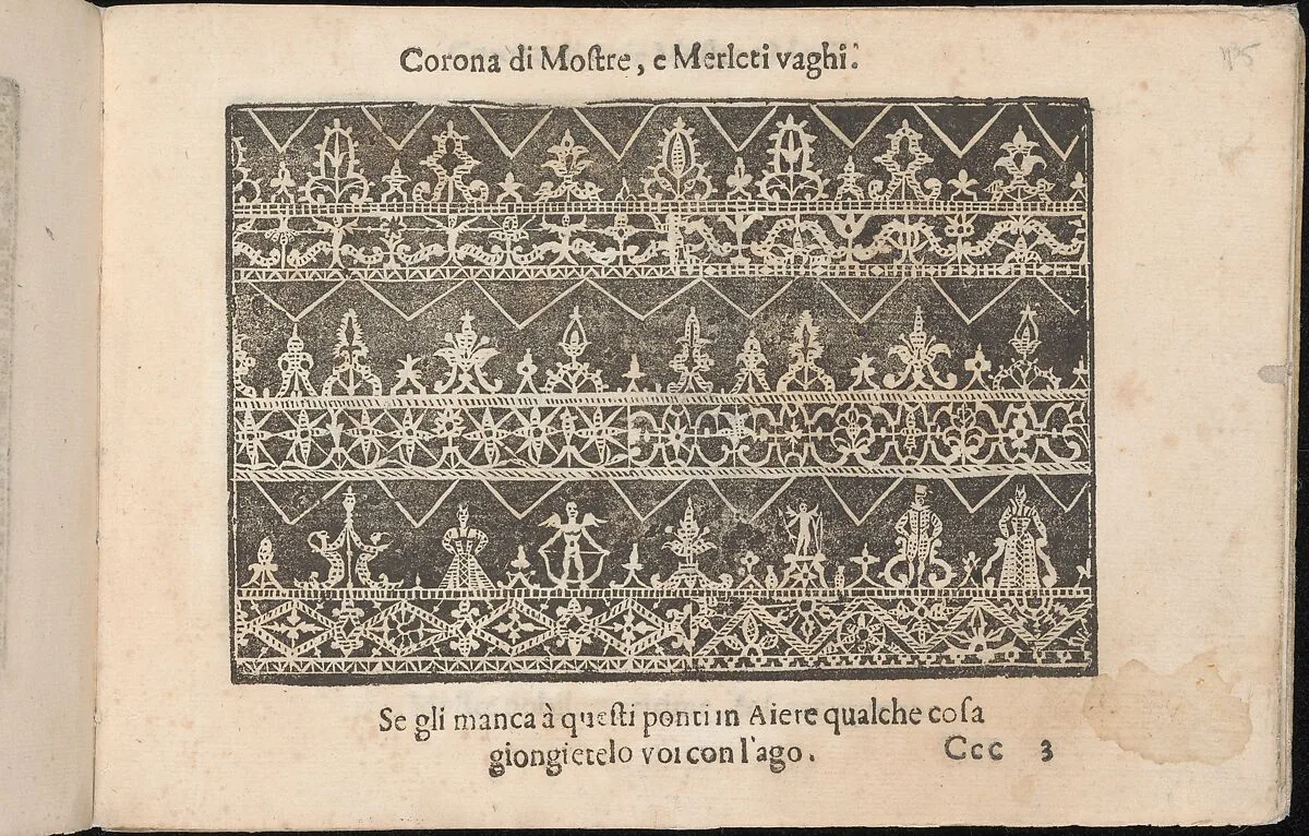 Corona delle Nobile et Virtuose Donne, Libro Terzo, page 15 (recto) — Alessandro de' Vecchi|Cesare Vecellio