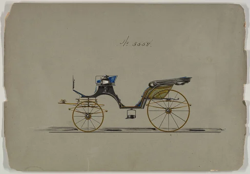 Design for Cabriolet or Victoria, no. 3558