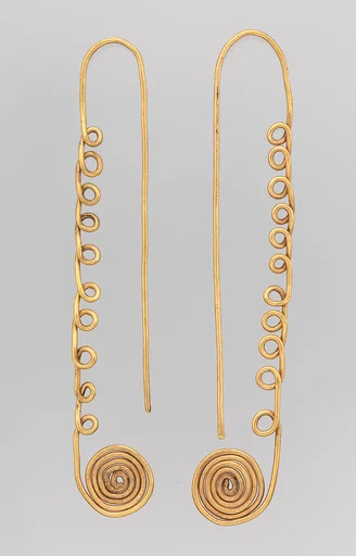 Pair of Gold Ear Ornaments