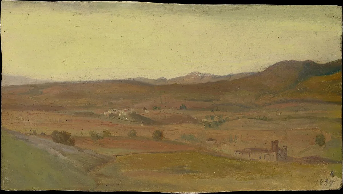 View in a Broad Valley, Italy — Alexandre Desgoffe