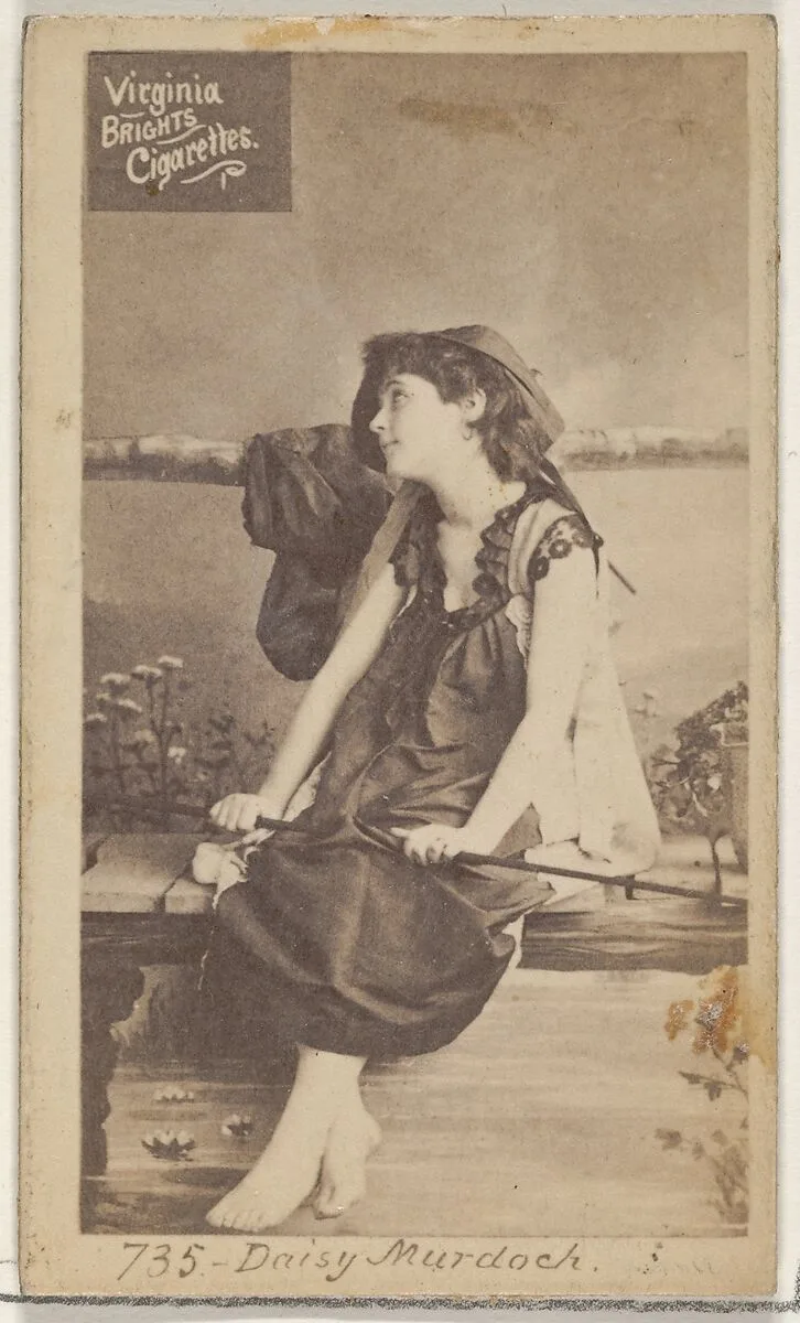 Card 735, Daisy Murdoch, from the Actors and Actresses series (N45, Type 2) for Virginia Brights Cigarettes — Allen & Ginter