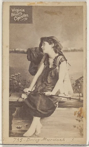 Card 735, Daisy Murdoch, from the Actors and Actresses series (N45, Type 2) for Virginia Brights Cigarettes