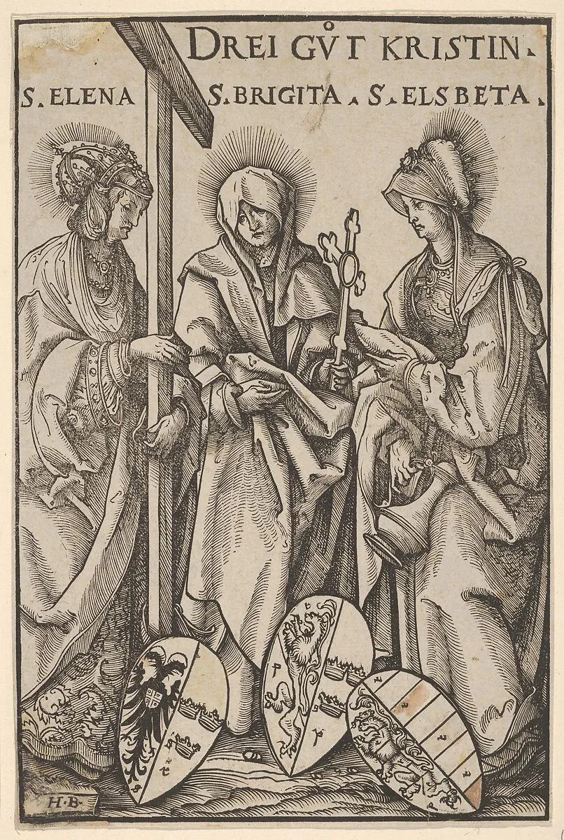 The Three Christian Heroines (Drei Gut Kristin), from Heroes and Heroines — Hans Burgkmair|Jost de Negker