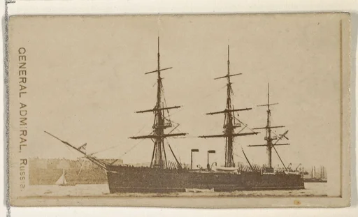 General Admiral, Russia, from the Famous Ships series (N50) for Virginia Brights Cigarettes