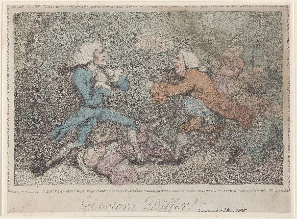 Doctors Differ — S. W. Fores|Thomas Rowlandson