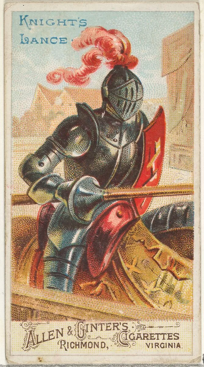 Knight's Lance, from the Arms of All Nations series (N3) for Allen & Ginter Cigarettes Brands — Allen & Ginter