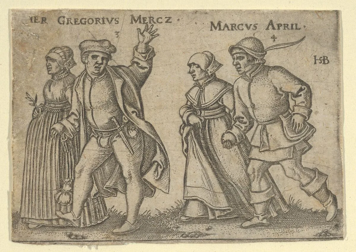 March and April (copy) — Sebald Beham