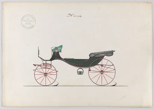 Design for a Caleche or Vis-a-vis, no. 3154
