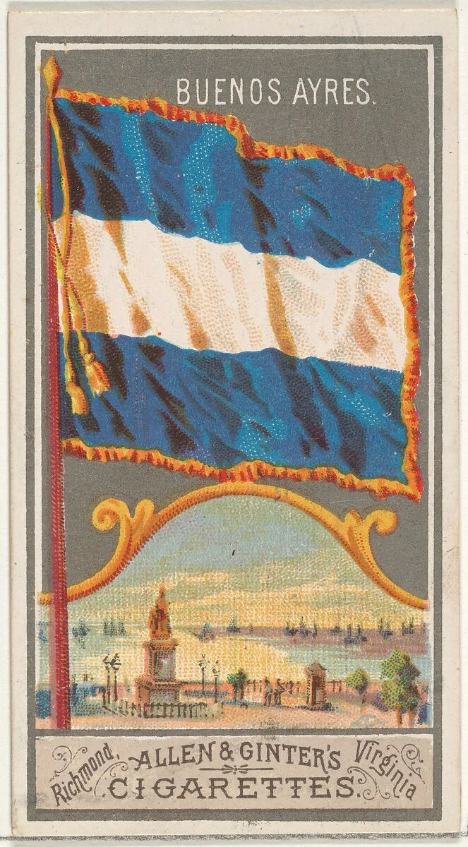 Buenos Aires, from the City Flags series (N6) for Allen & Ginter Cigarettes Brands — Allen & Ginter