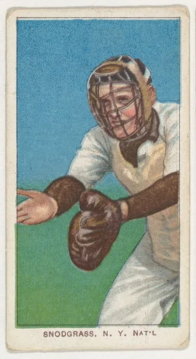 Snodgrass, New York, National League, from the White Border series (T206) for the American Tobacco Company