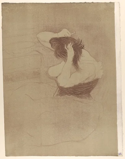 Combing Hair, from the series Elles