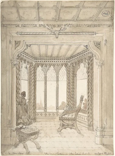 Design for a Gothic Interior