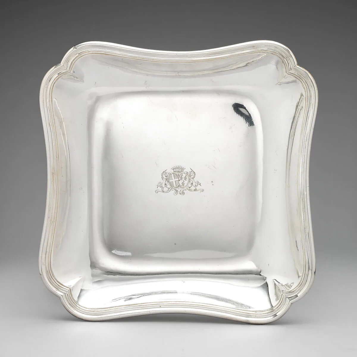 Square dish (one of a pair) — Unknown