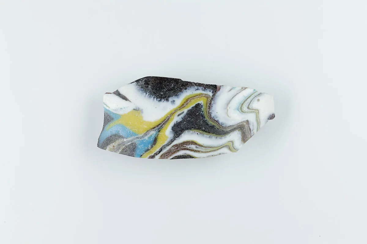 Fragment from Thick Walled Marbled Vessel — Unknown
