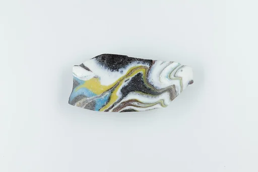 Fragment from Thick Walled Marbled Vessel