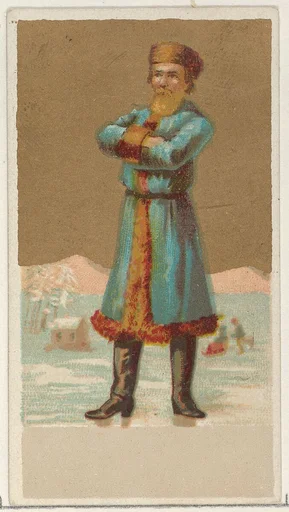 Russia, from the Natives in Costume series (N16), Teofani Issue, for Allen & Ginter Cigarettes Brands