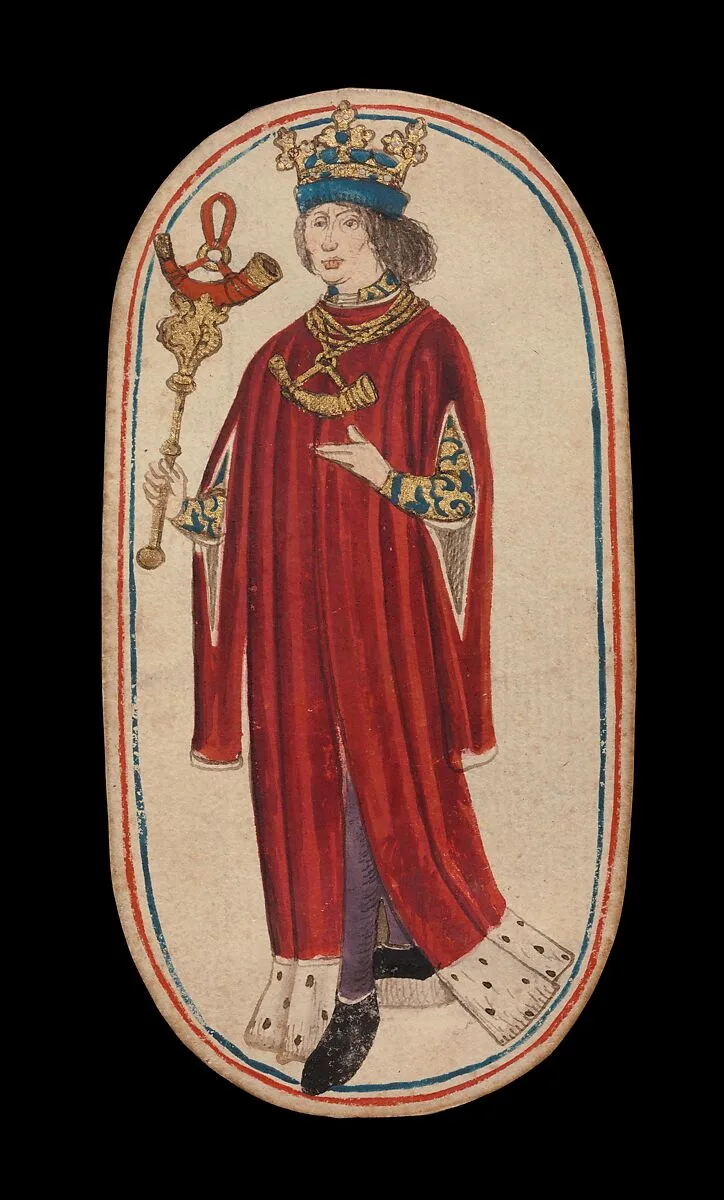 King of Horns, from The Cloisters Playing Cards — Unknown