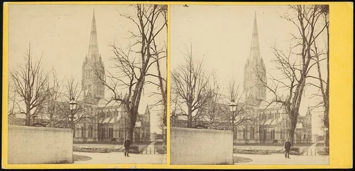[Group of 17 Early Stereograph Views of British Churches]