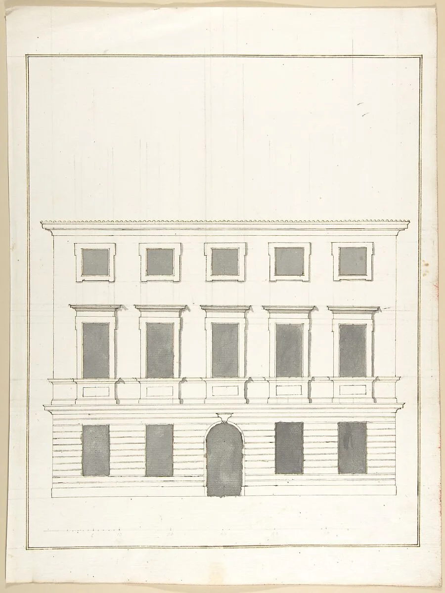 Design for a Façade — Pietro Paolo Coccetti (Cocchetti)