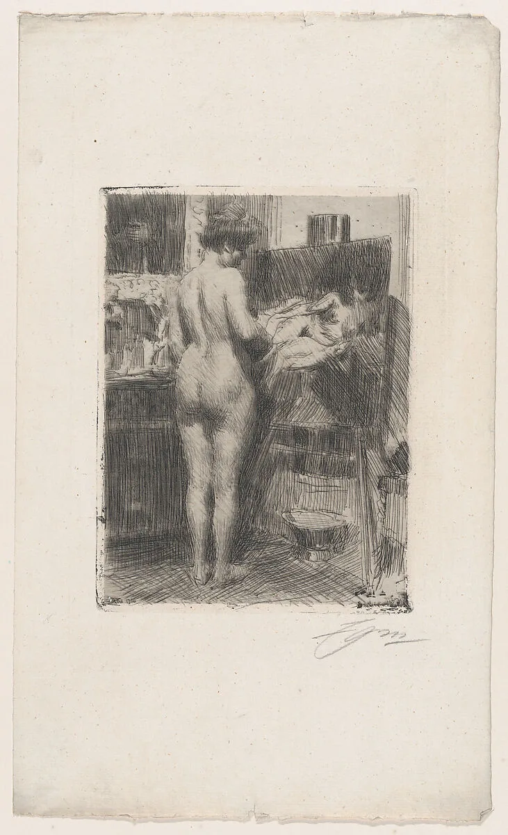 Model Before Picture — Anders Zorn