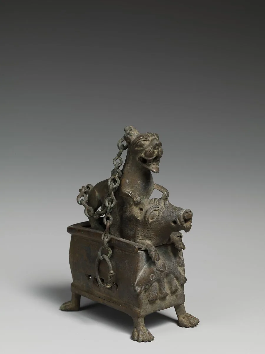 Censer with a Lioness Hunting a Boar — Unknown