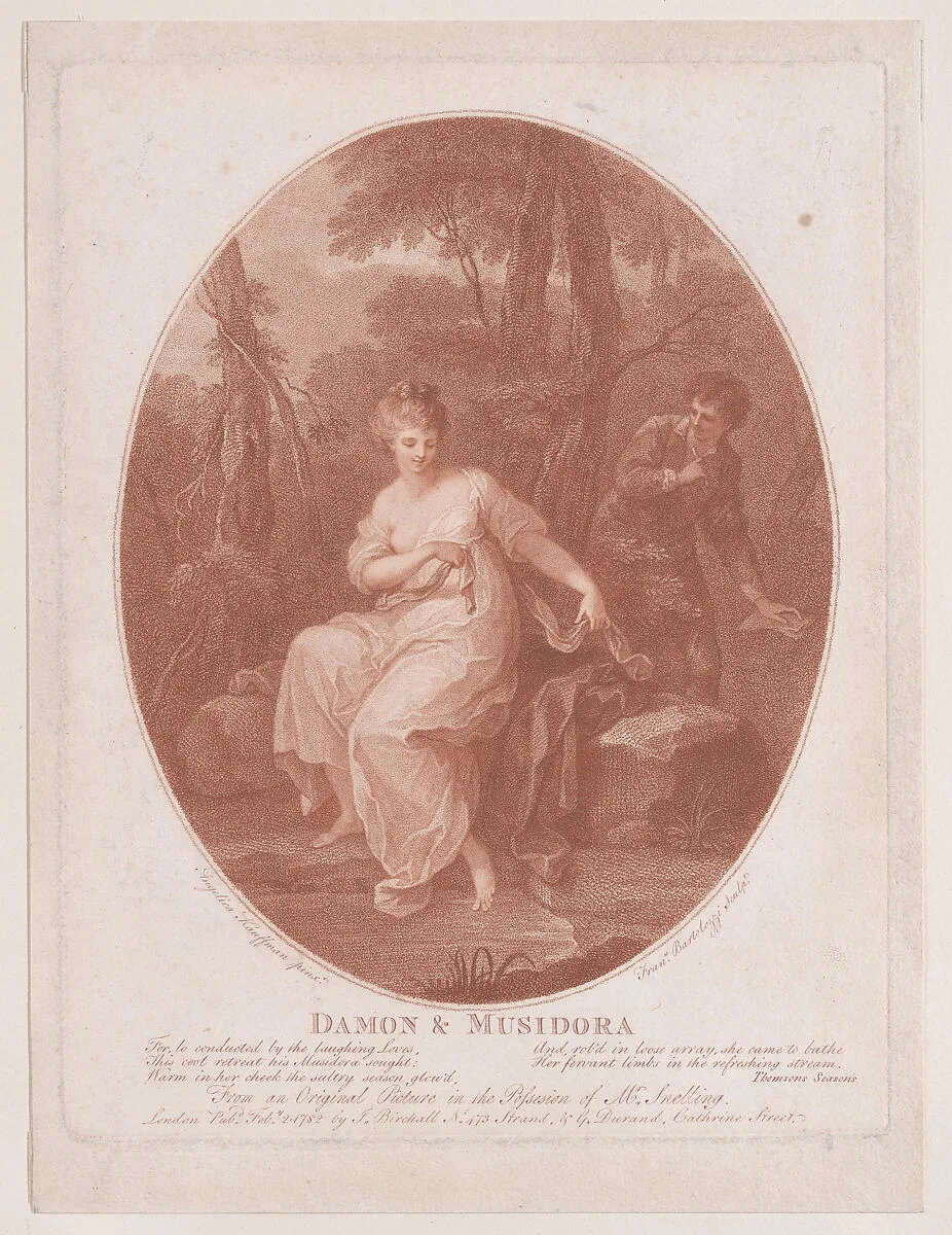 Damon and Musidora — Francesco Bartolozzi|Angelica Kauffmann|James Birchall|G. Durand