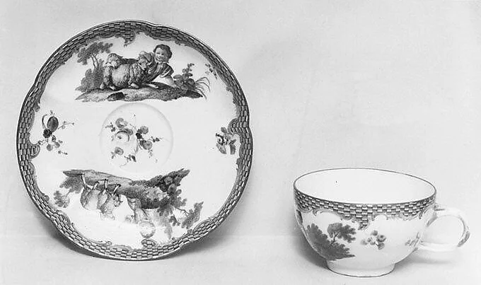 Cup and saucer (part of a set) — Meissen Manufactory