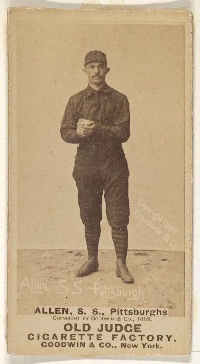 Allen, Shortstop, Pittsburgh, from the Old Judge series (N172) for Old Judge Cigarettes — Goodwin & Company