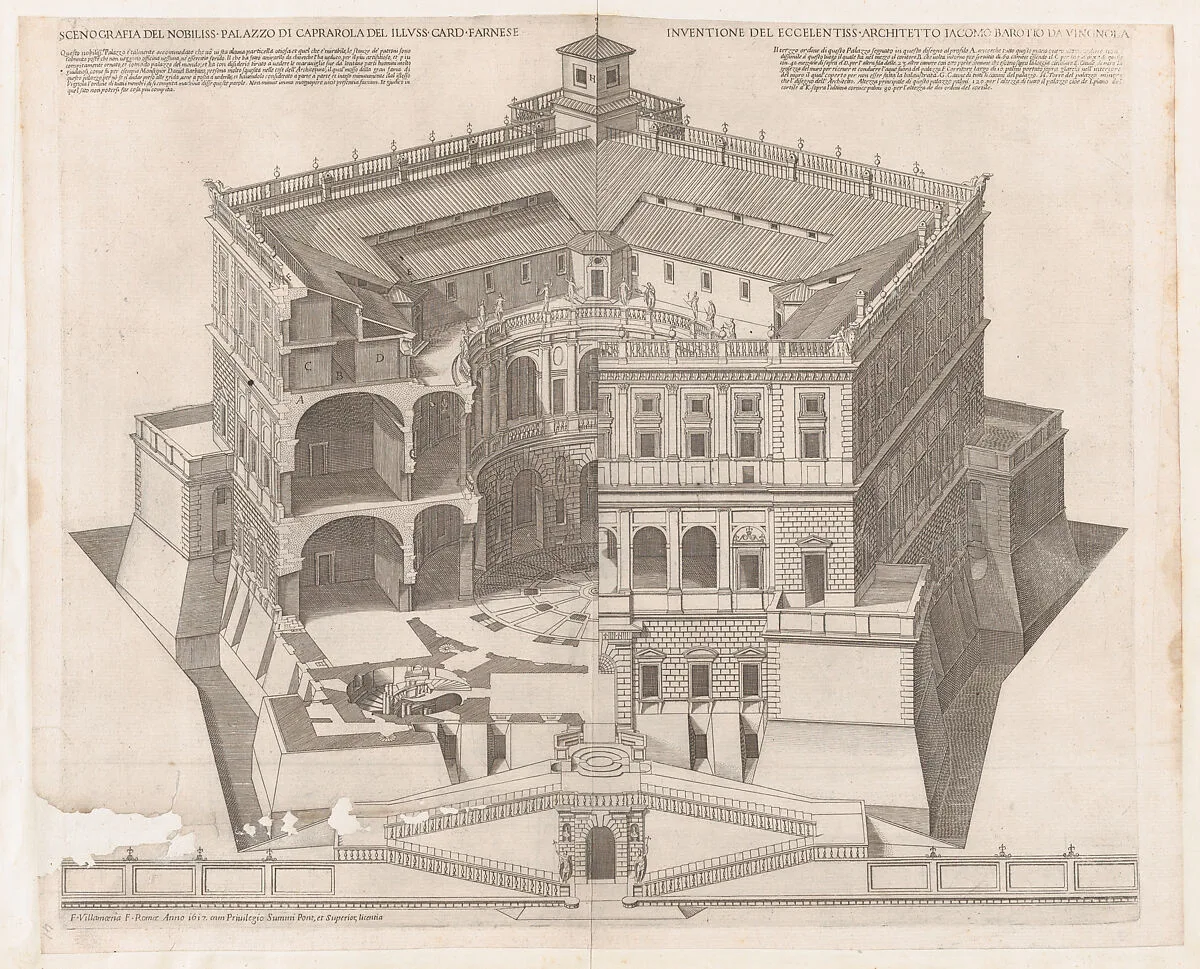 Speculum Romanae Magnificentiae: Farnese Palace — Francesco Villamena