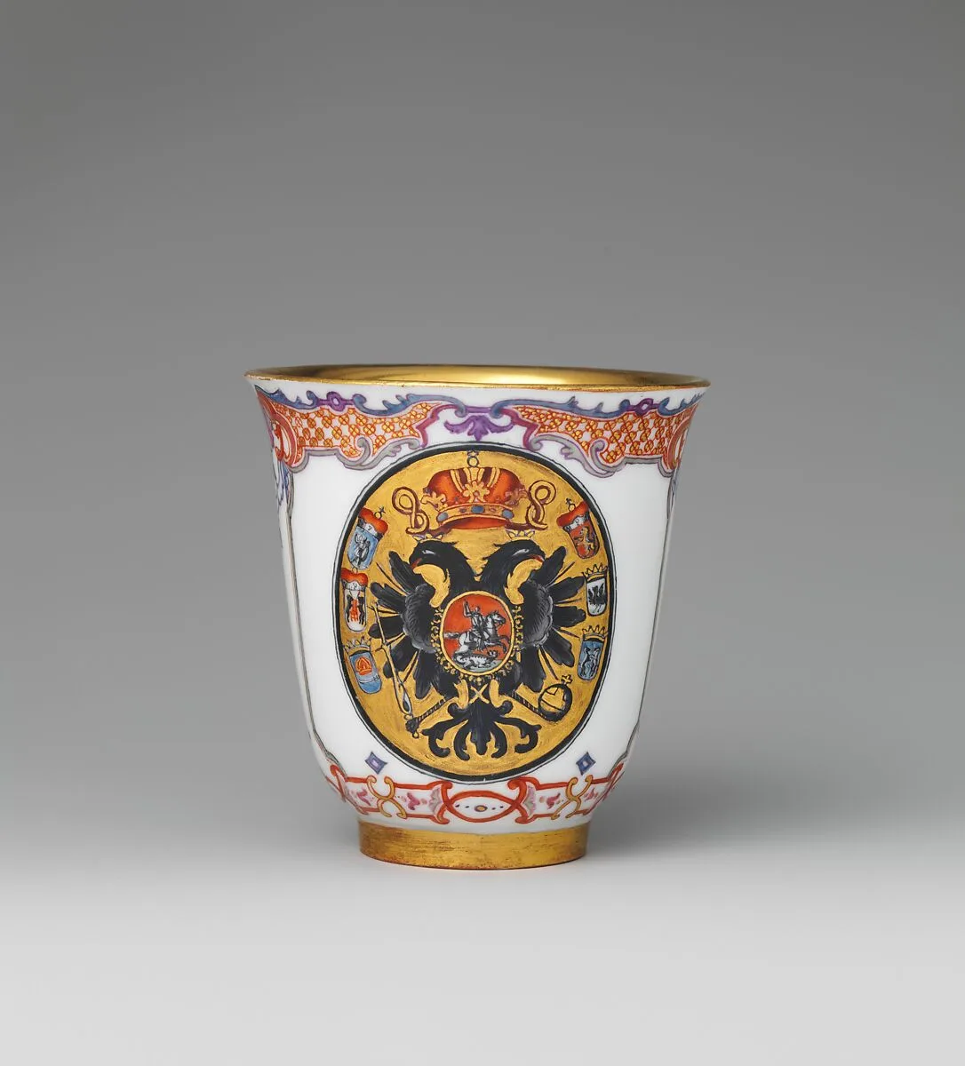 Beaker with Imperial Russian Arms — Vienna|Claudius Innocentius Du Paquier period