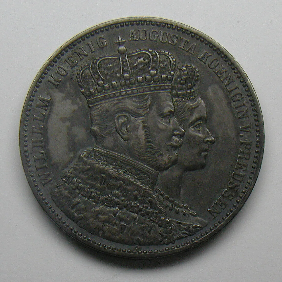 Coronation thaler of King William I and Queen Augusta of Prussia — Unknown