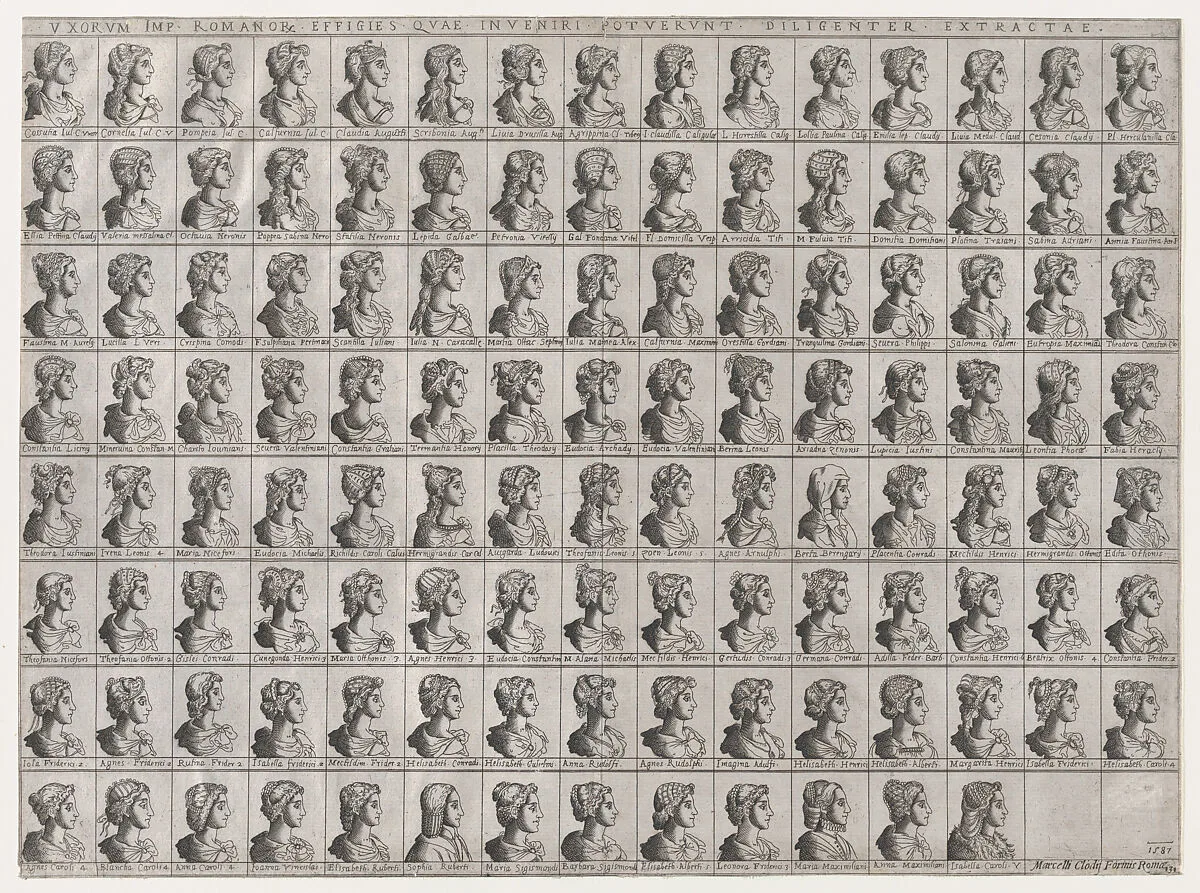 Speculum Romanae Magnificentiae: Portraits of the Wives of Emperors — Anonymous|Marcello Clodio