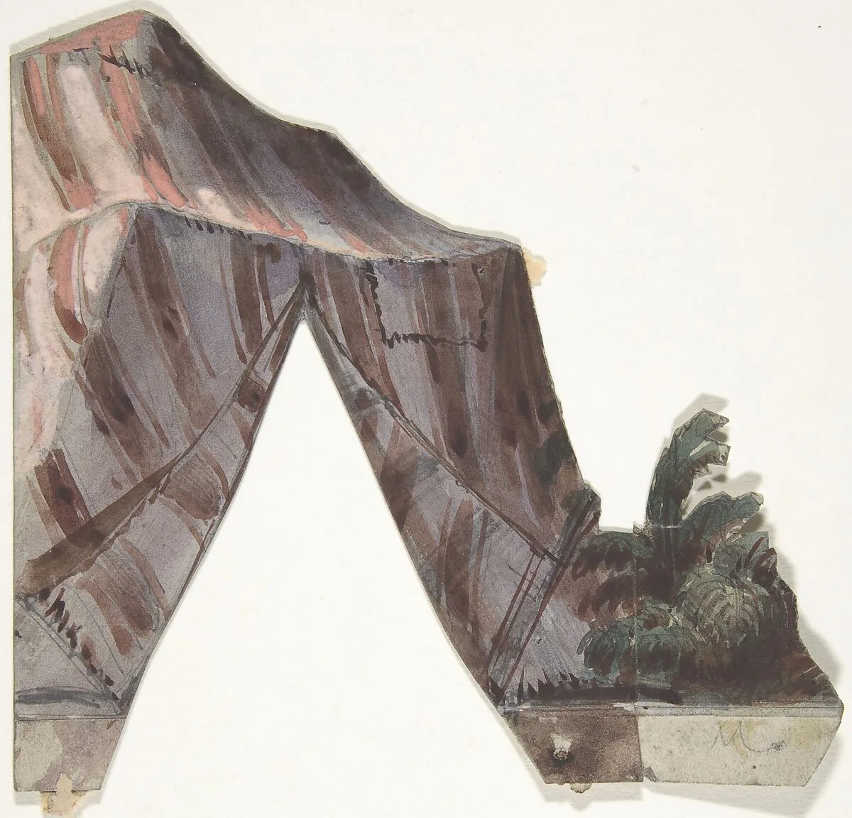 Design for a Stage Set at the Opéra, Paris — Eugène Cicéri