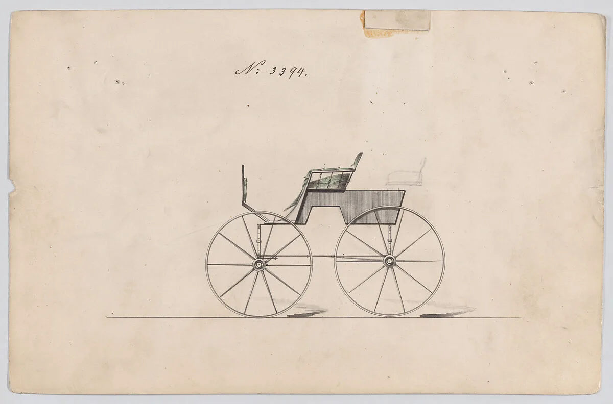 Design for T-Cart, no. 3394 — Brewster & Co.
