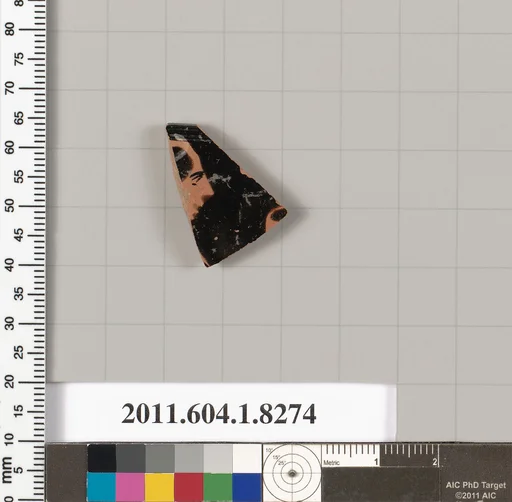 Terracotta rim fragment of a kylix (drinking cup)