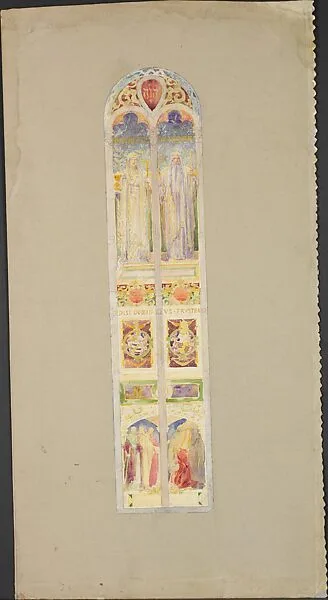 Design for single light window — Tiffany Studios|Louis C. Tiffany|Tiffany Glass Company|Tiffany Glass and Decorating Company