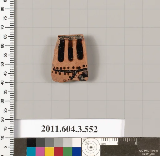 Terracotta fragment of a column-krater (bowl for mixing wine and water)