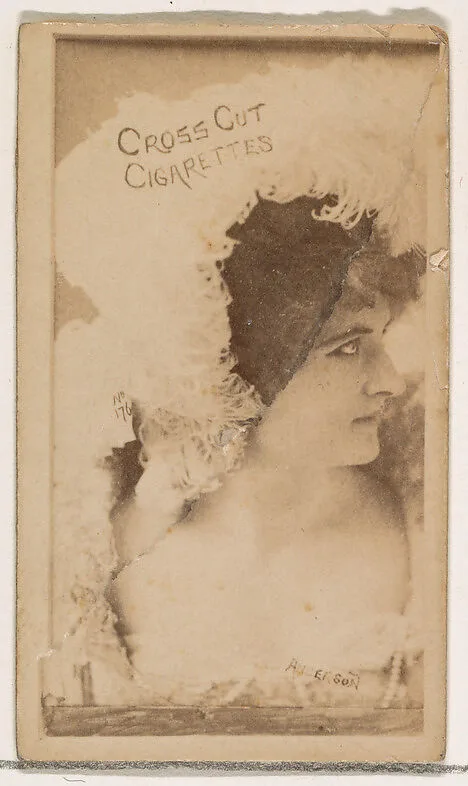 Anderson, from the Actors and Actresses series (N145-1) issued by Duke Sons & Co. to promote Cross Cut Cigarettes — W. Duke, Sons & Co.